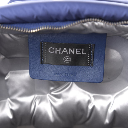 Chanel Nylon Embossed Small Doudoune Backpack Pink Blue White 5 of 9