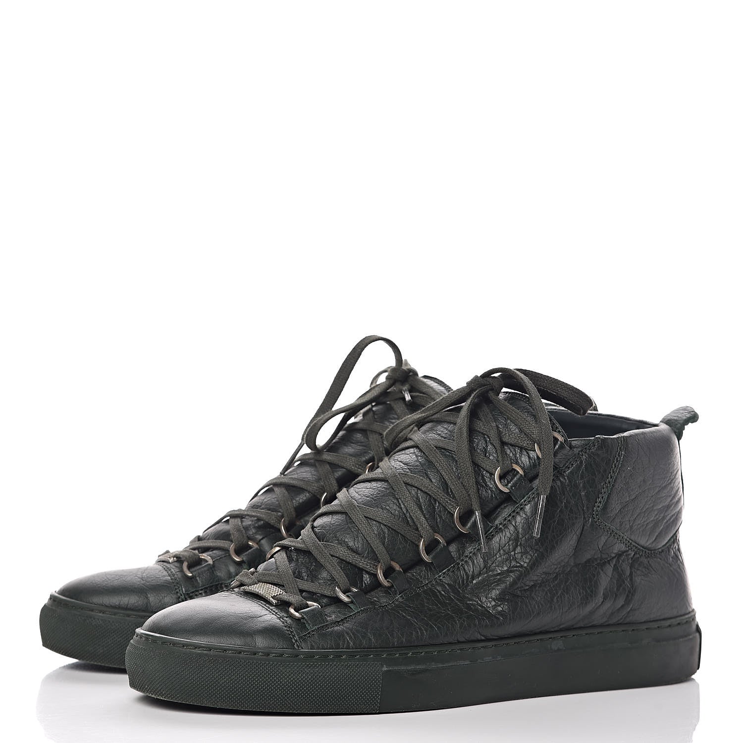 Balenciaga Chevre Hamilton Mens High Top Sneakers 42 Vert 3 of 14