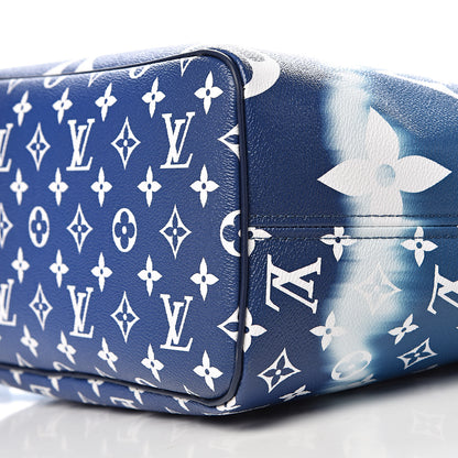 Louis Vuitton Monogram Escale Neverfull MM Blue 9 of 10