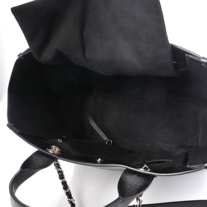 Chanel Caviar Small Studded Deauville Tote Black 5 of 7
