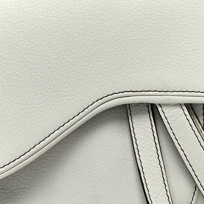 Christian Dior Calfskin Saddle Bag White 8 of 13