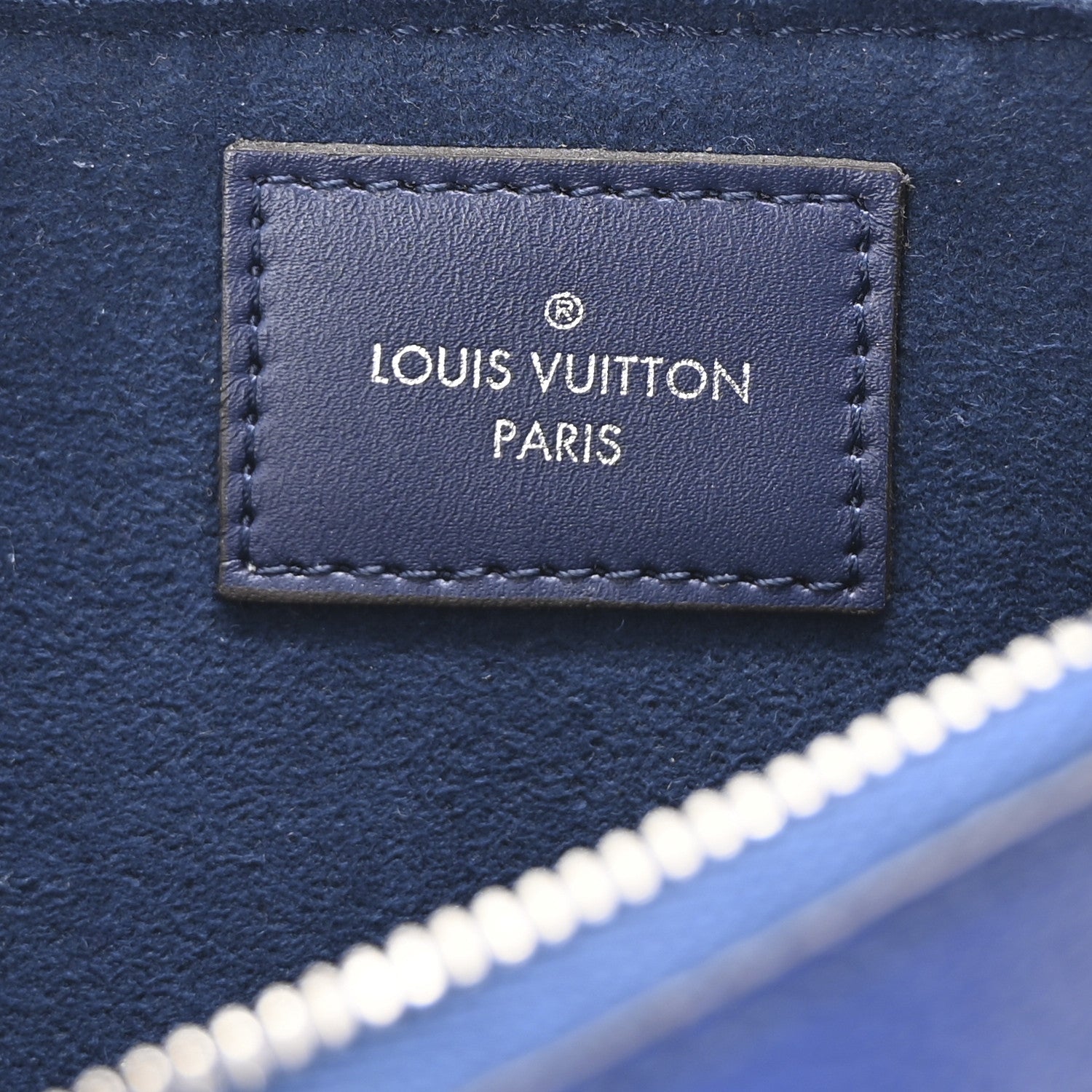 Louis Vuitton Monogram Giant Escale Double Zip Pochette Blue 5 of 9