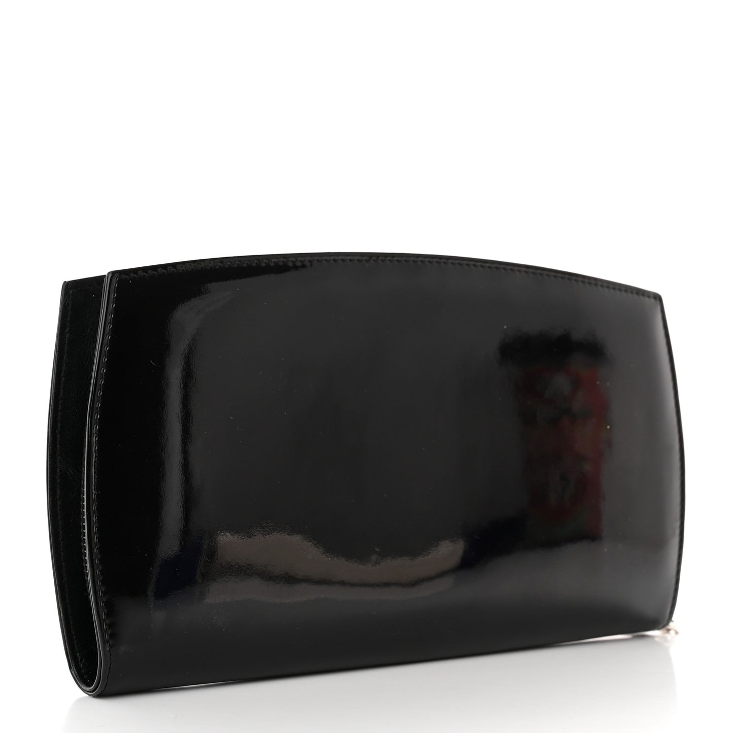 Patent Trousse Maquil Wallet Black