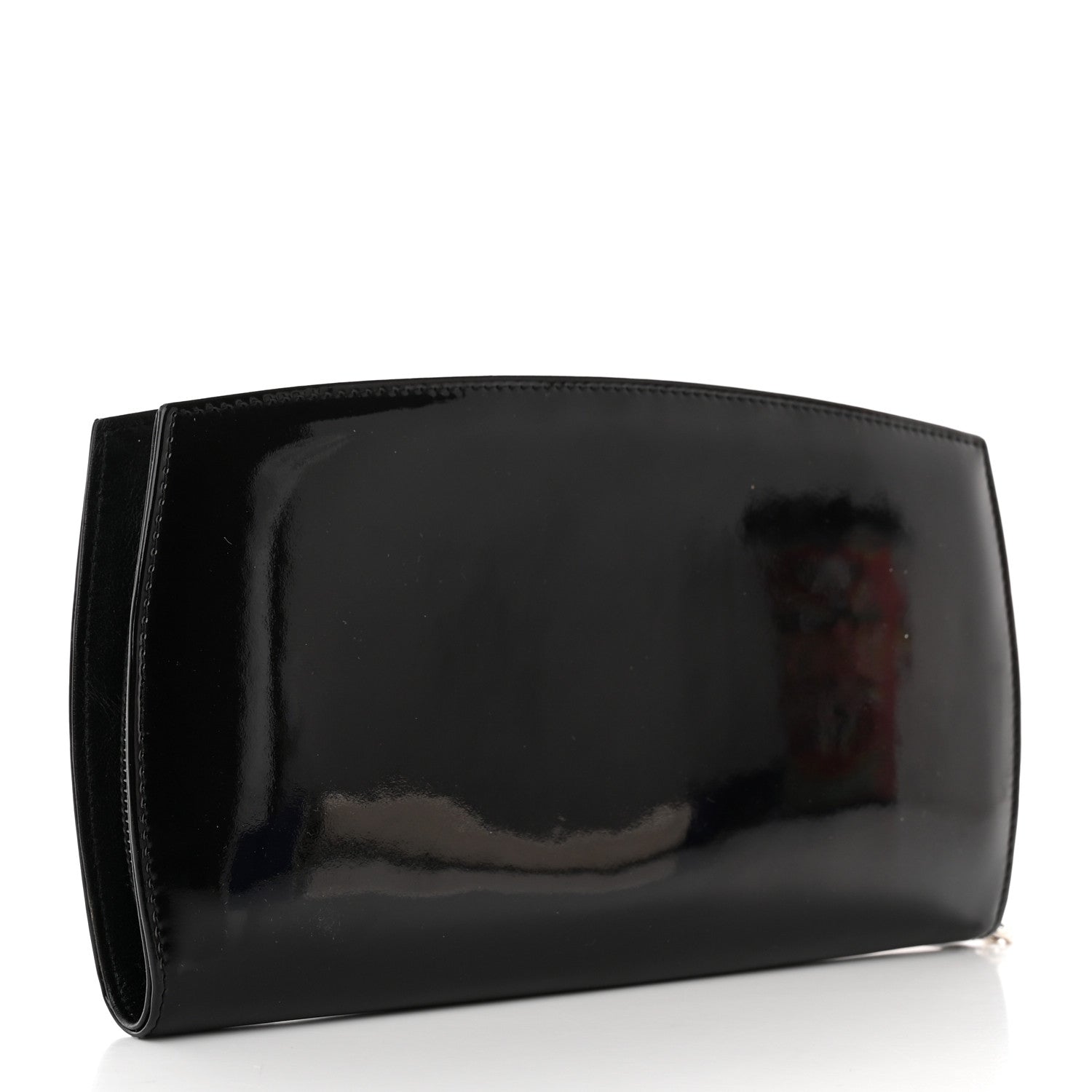 Chanel Patent Trousse Maquil Wallet Black 3 of 11