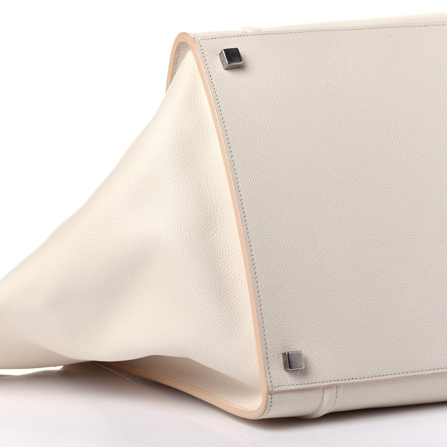 Grained Calfskin Medium Phantom Luggage Cream