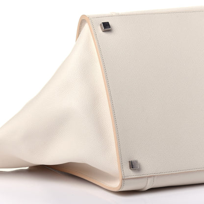 Celine Grained Calfskin Medium Phantom Luggage Cream 9 of 12