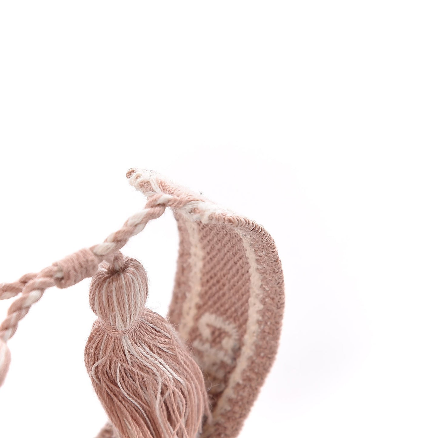 Woven Cotton J'Adior Friendship Bracelet Set Blue Nude