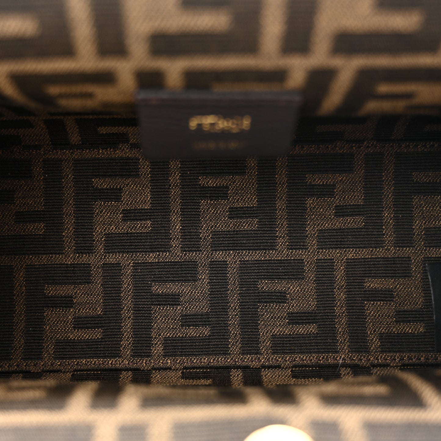 Shiny Nappa Small Fendi First Black