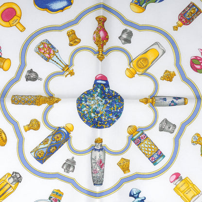 Hermes Silk Quimporte le Flacon Pocket Square 1 of 5