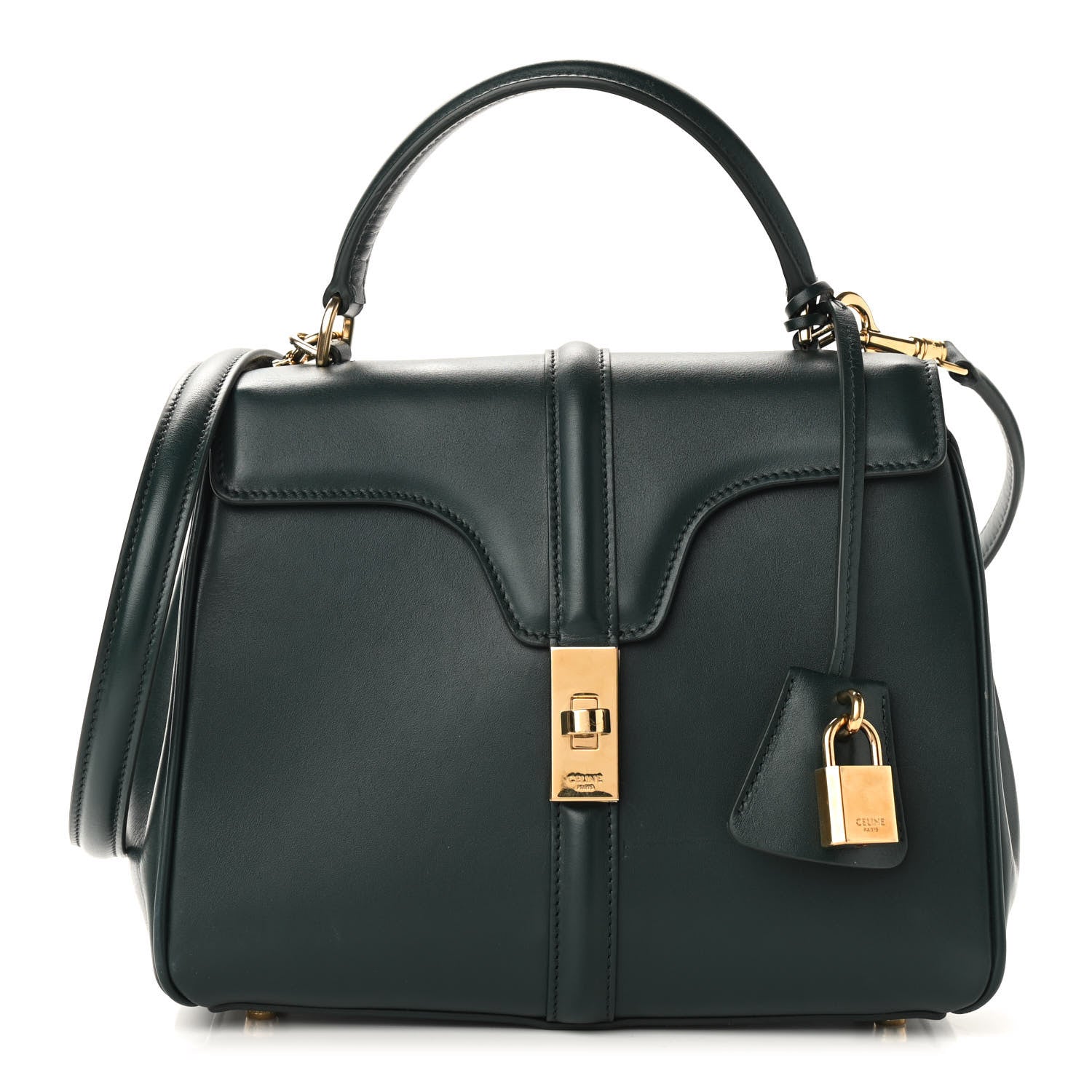 Celine Satinated Calfskin Small 16 Top Handle Bag Amazone 1 of 9