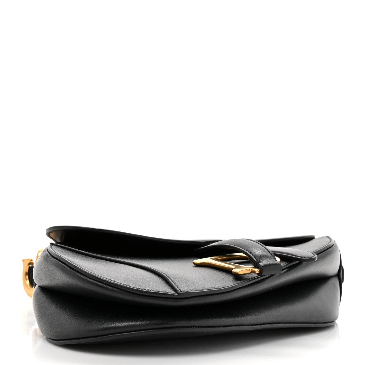 Christian Dior Calfskin Saddle Bag Black 4 of 11
