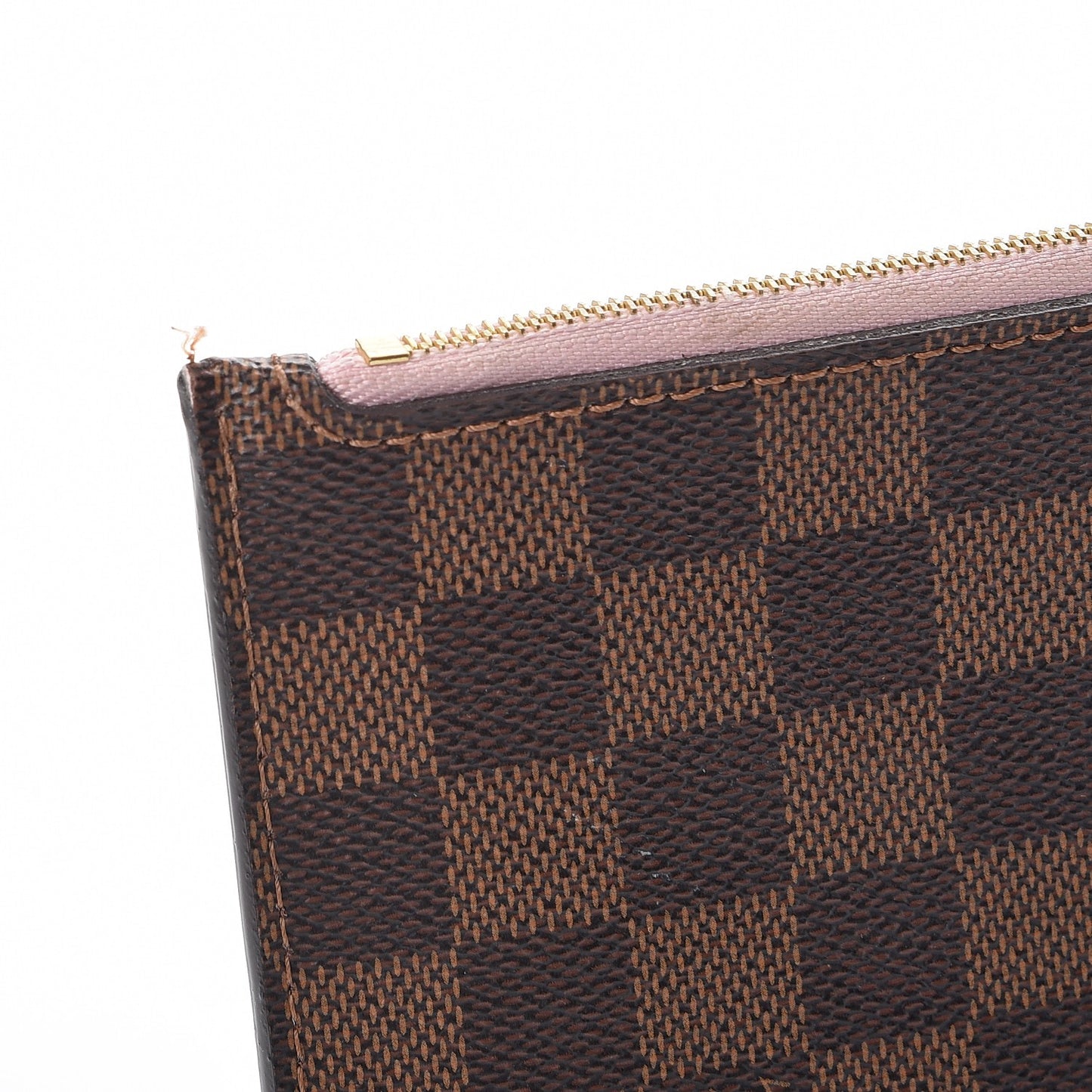 Damier Ebene Neverfull MM GM Pochette Rose Ballerine