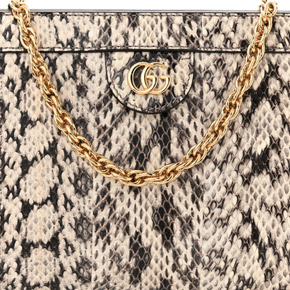Gucci Snakeskin GG Small Ophidia Chain Shoulder Bag Roccia 8 of 10