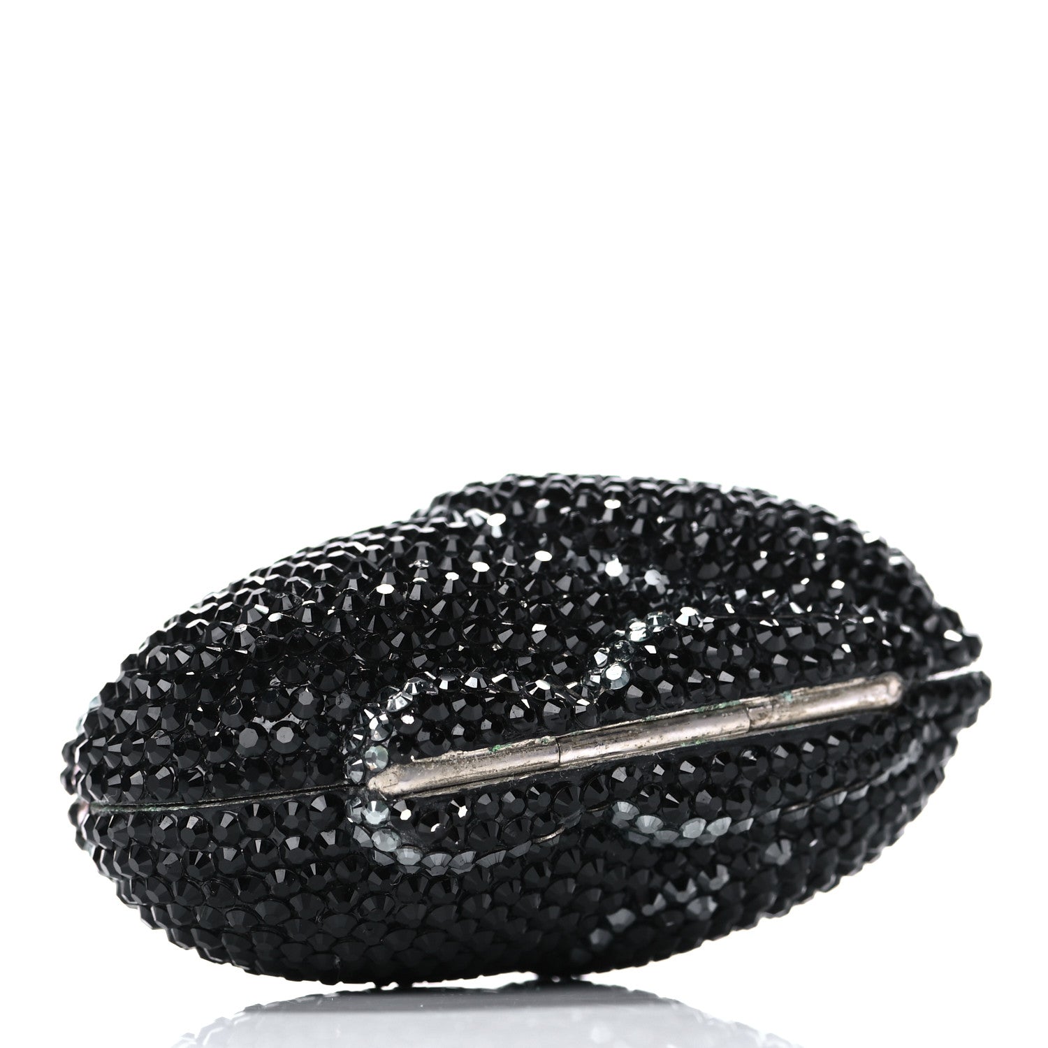 Judith Leiber Swarovski Crystal Minaudiere Rabbit Pill Box Black 4 of 12