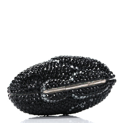 Judith Leiber Swarovski Crystal Minaudiere Rabbit Pill Box Black 4 of 12