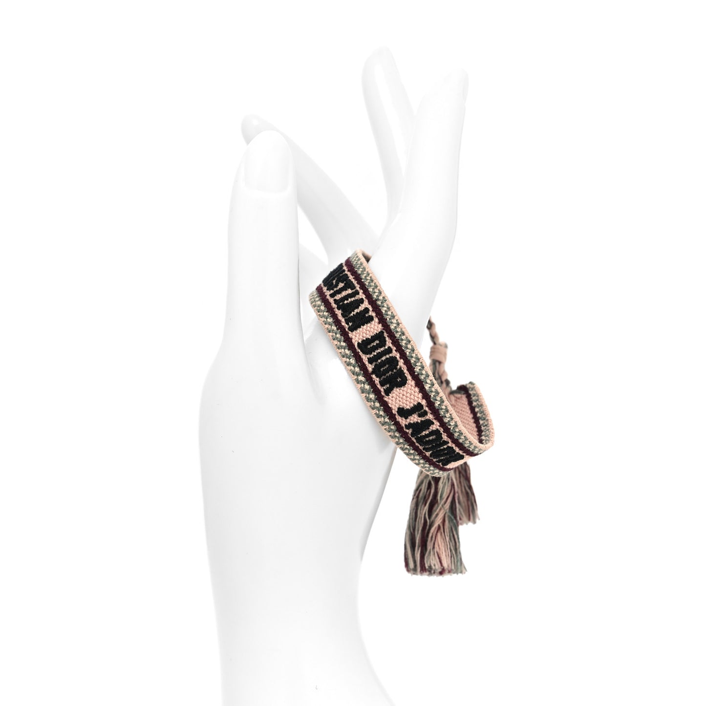 Woven Cotton J'Adior Friendship Bracelet Pink