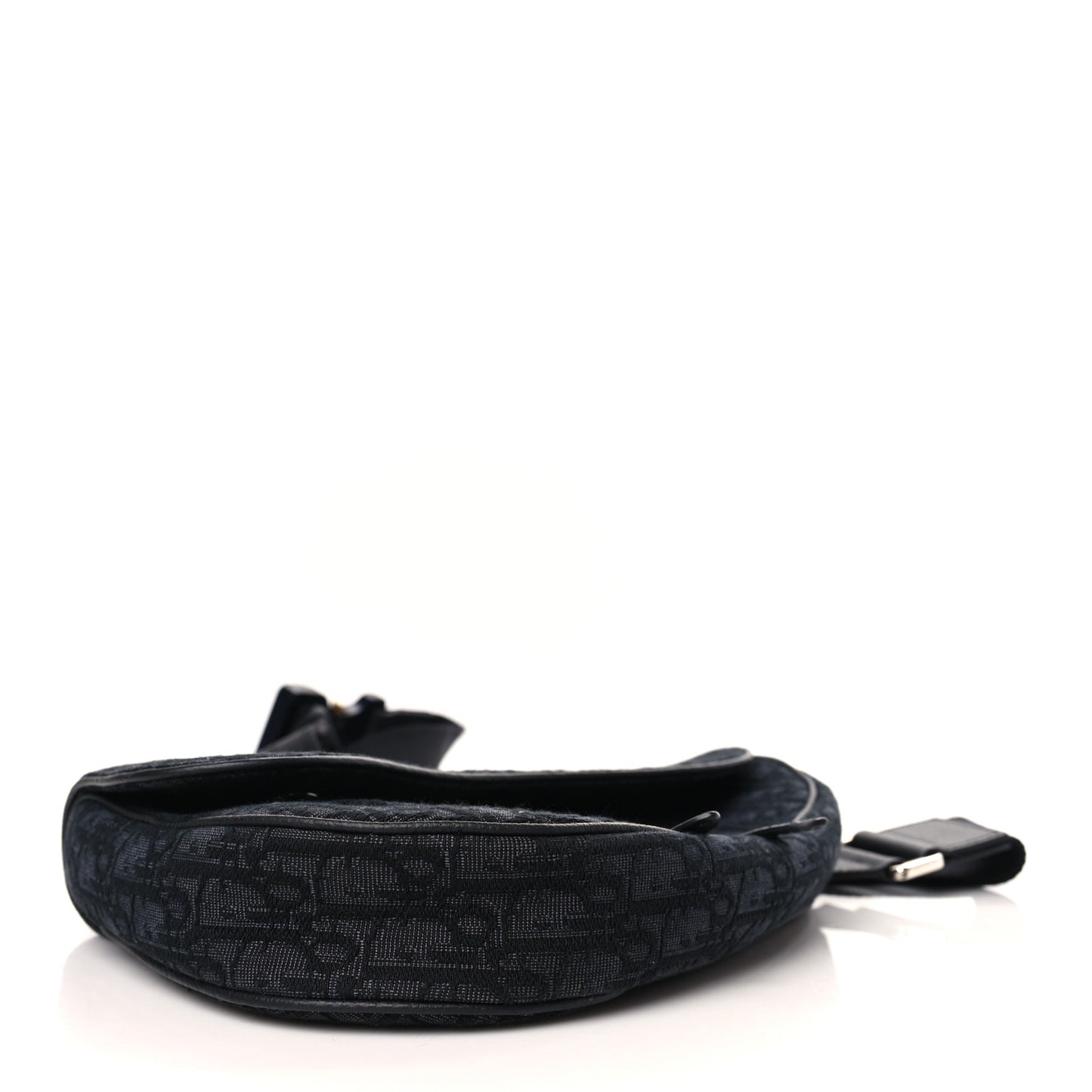 Oblique Mens Saddle Bag Black Blue