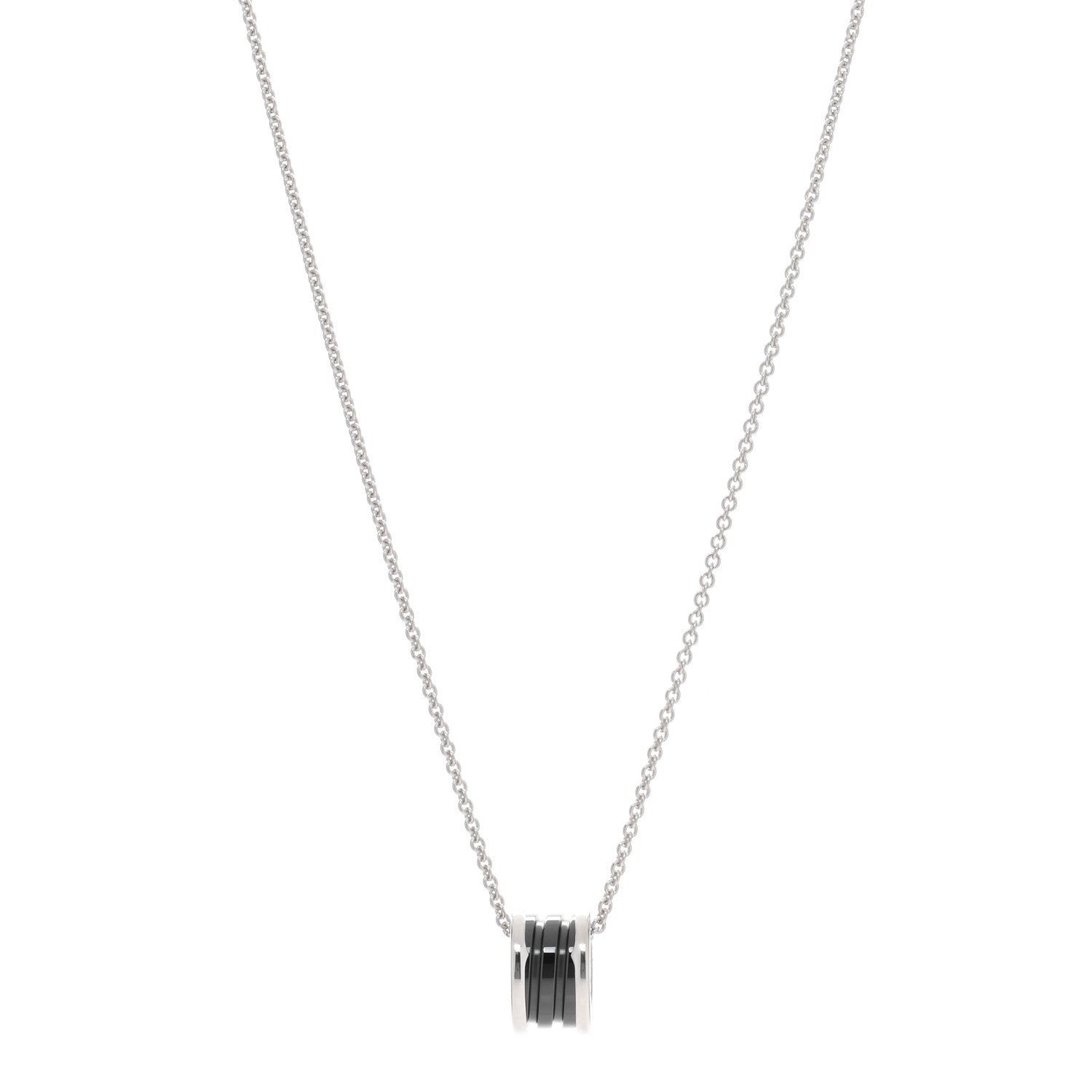 Bulgari Sterling Silver Ceramic Save The Children Pendant Necklace 1 of 3
