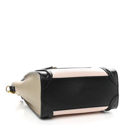 Celine Smooth Drummed Calfskin Nano Tri-Color Luggage Light Rose 4 of 9