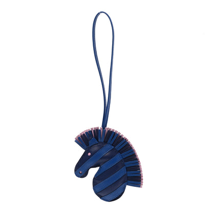 Hermes Milo Lambskin Geegee Savannah Bag Charm Bleu Saphir Bleu France Mauve Sylvestre 1 of 4