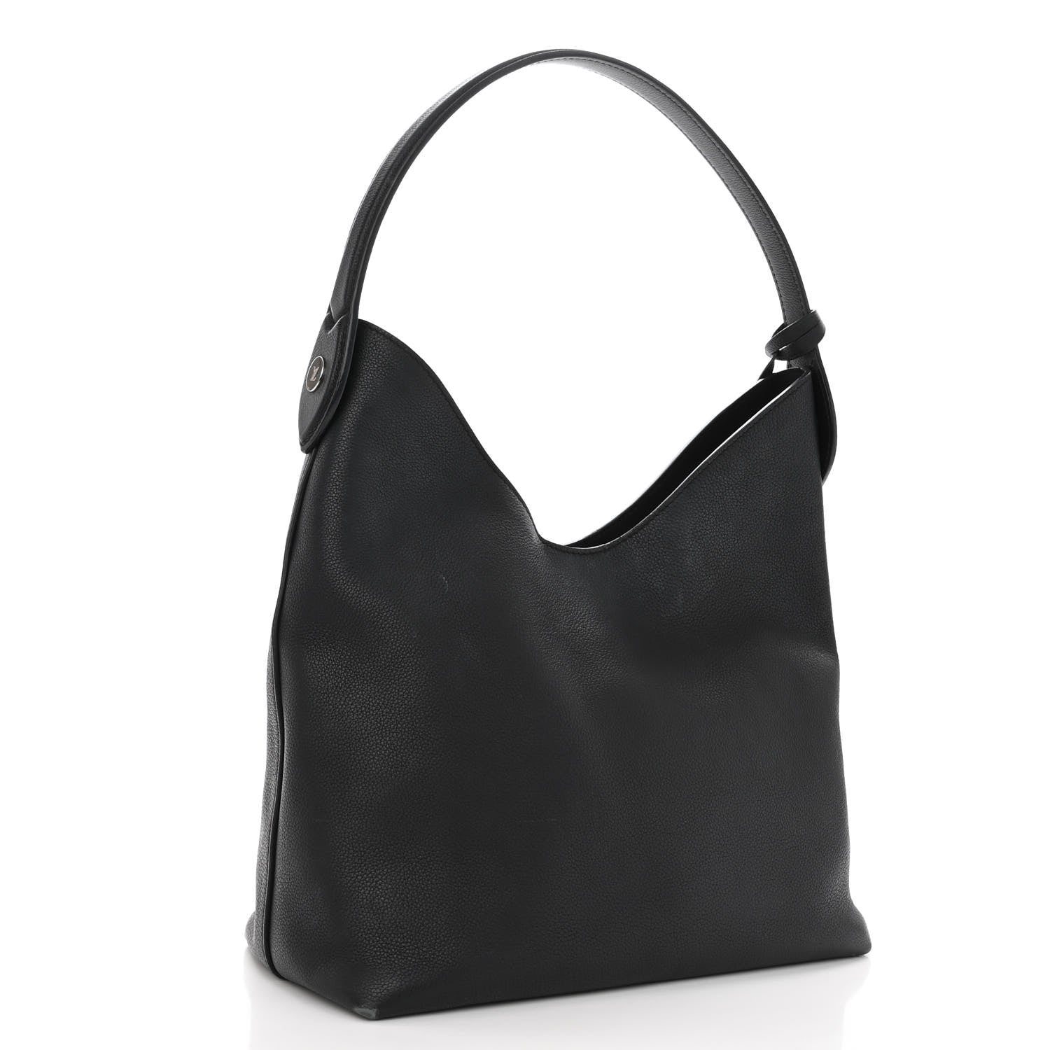 Louis Vuitton Calfskin Lockme Hobo Black 3 of 14