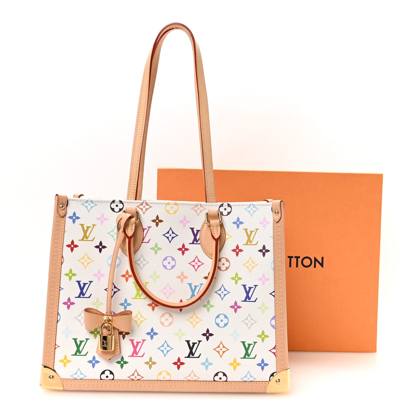 LV X TM Monogram Multicolor Onthego MM White