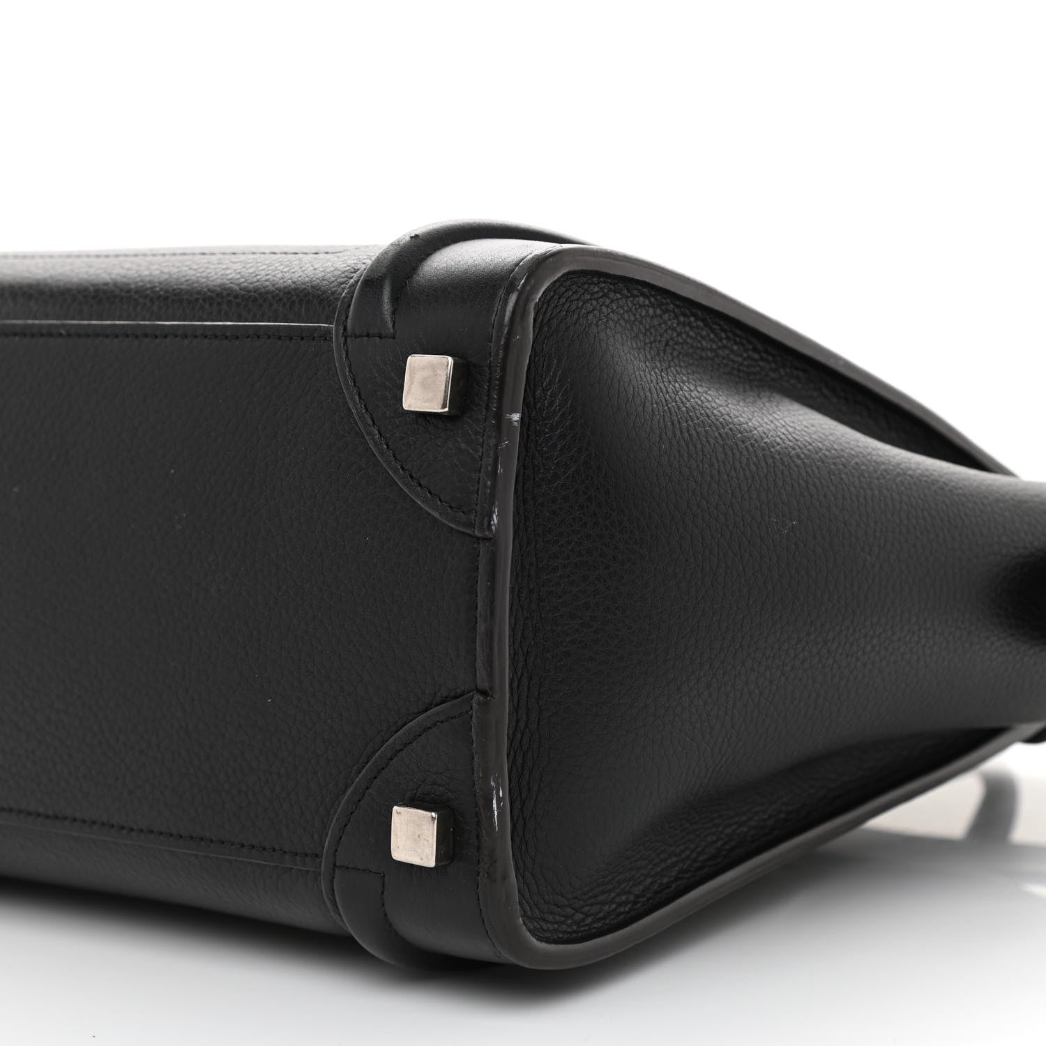 Celine Drummed Calfskin Micro Luggage Black 8 of 11