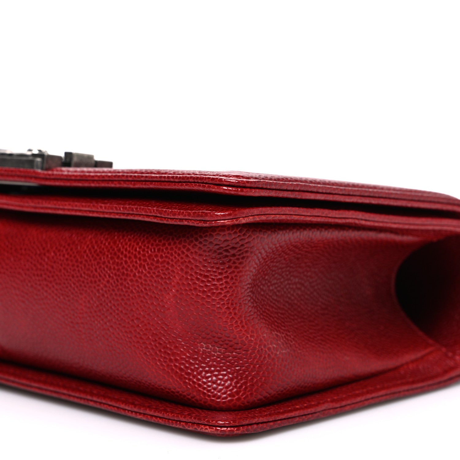 Chanel Caviar Quilted Medium Boy Flap Red 10 of 10