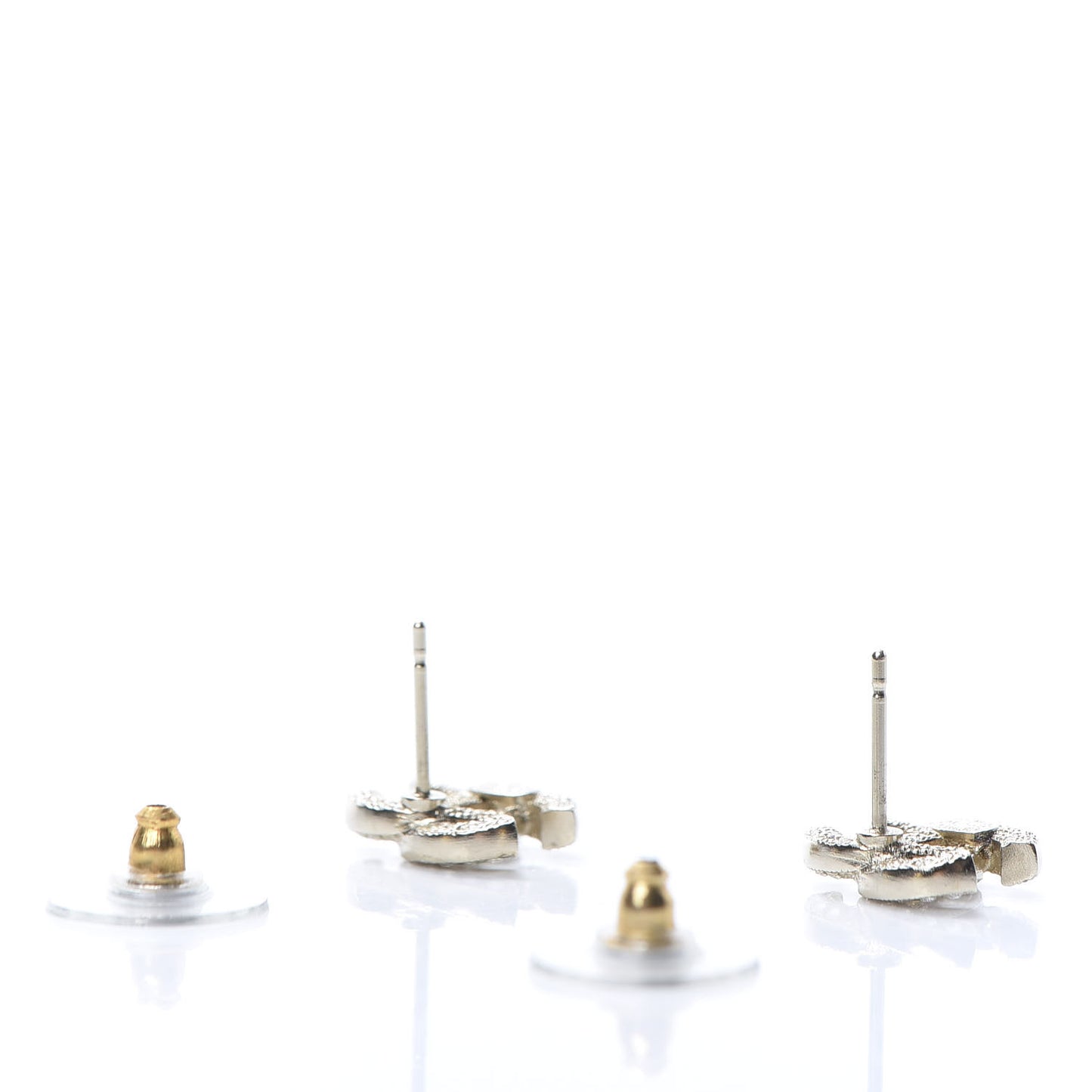 Crystal Timeless CC Earrings Light Gold