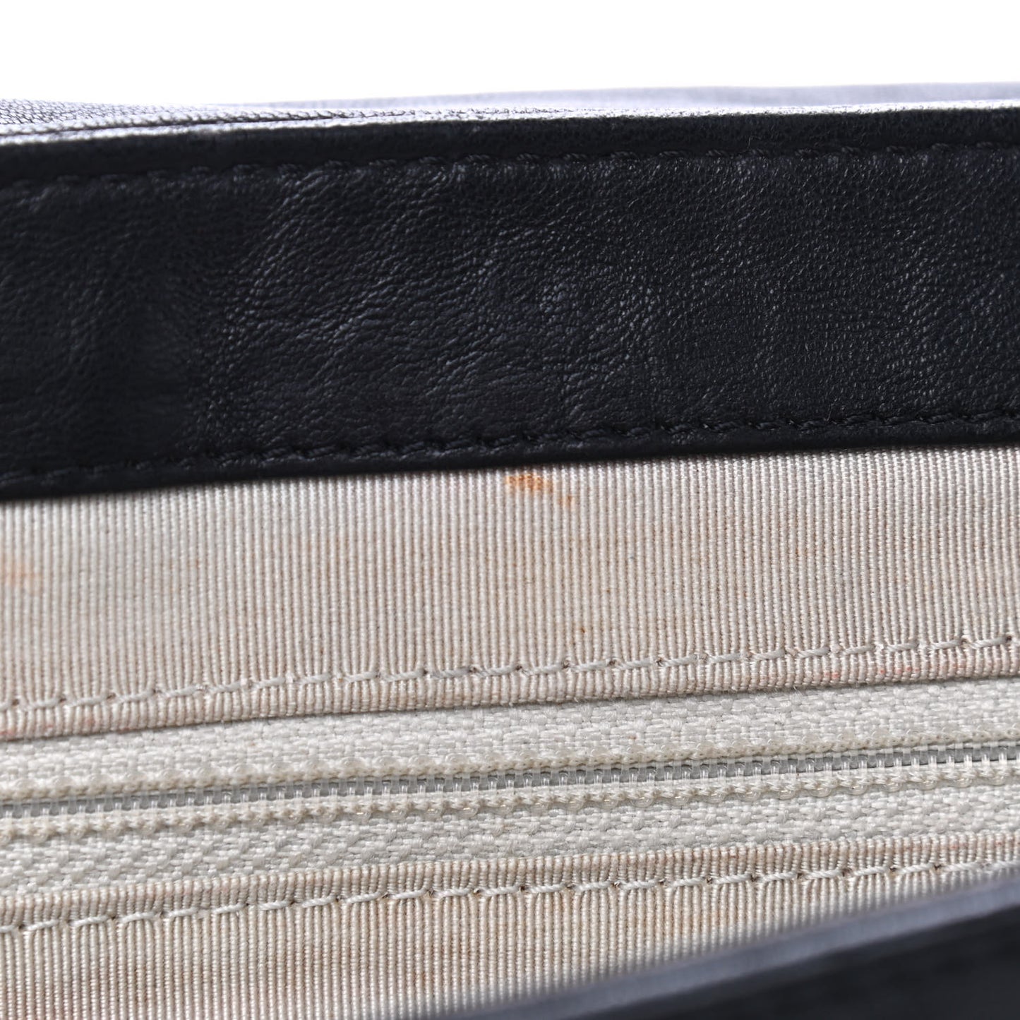 Washed Lambskin Quilted Medium Chain Around Messenger Black