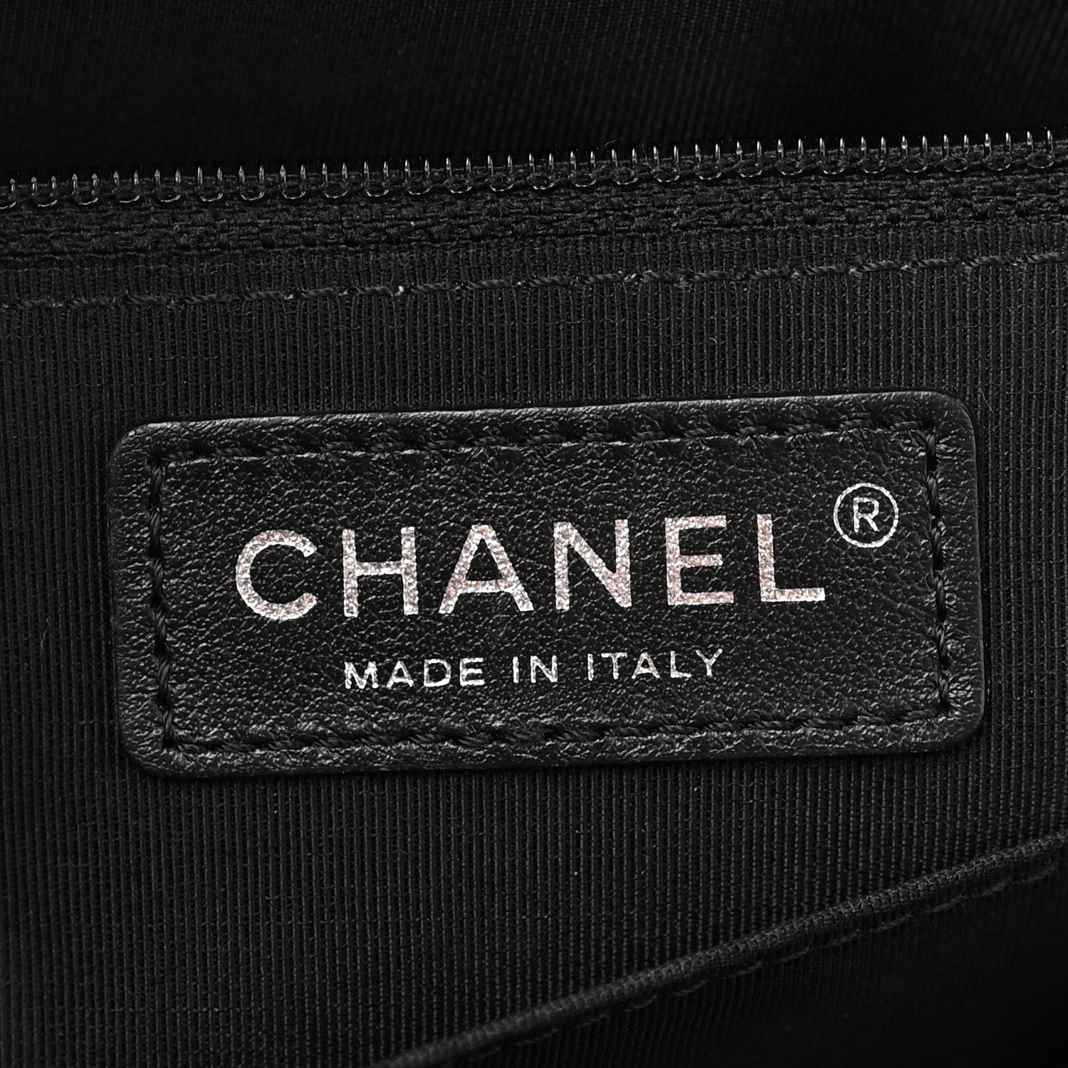 Chanel Lambskin Stitched Shopping Tote Black 6 of 13