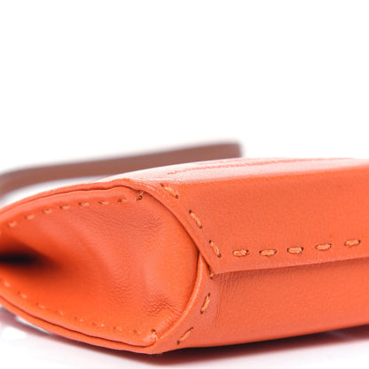 Hermes Milo Lambskin Swift Shopping Bag Charm Feu Gold 4 of 7