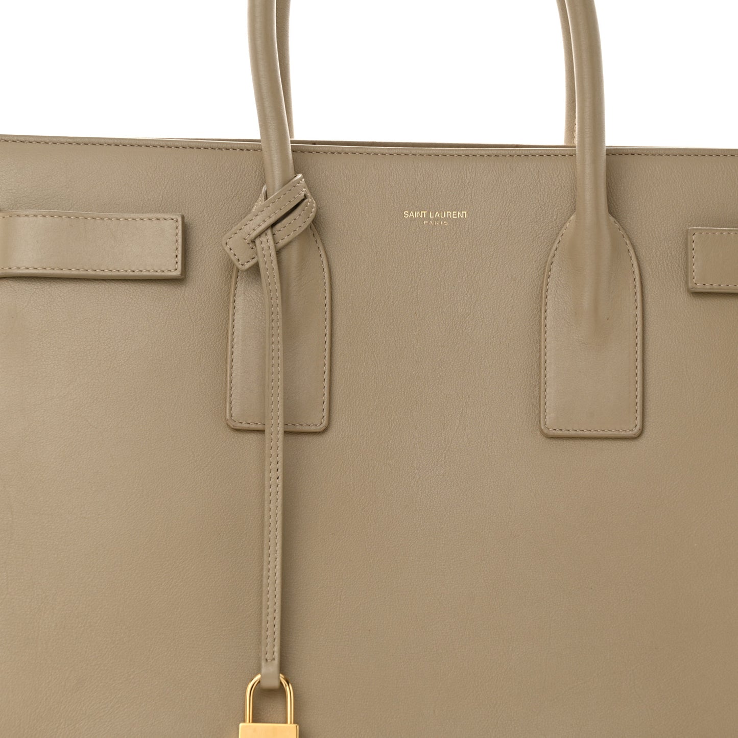 Calfskin Large Sac de Jour Carryall Beige