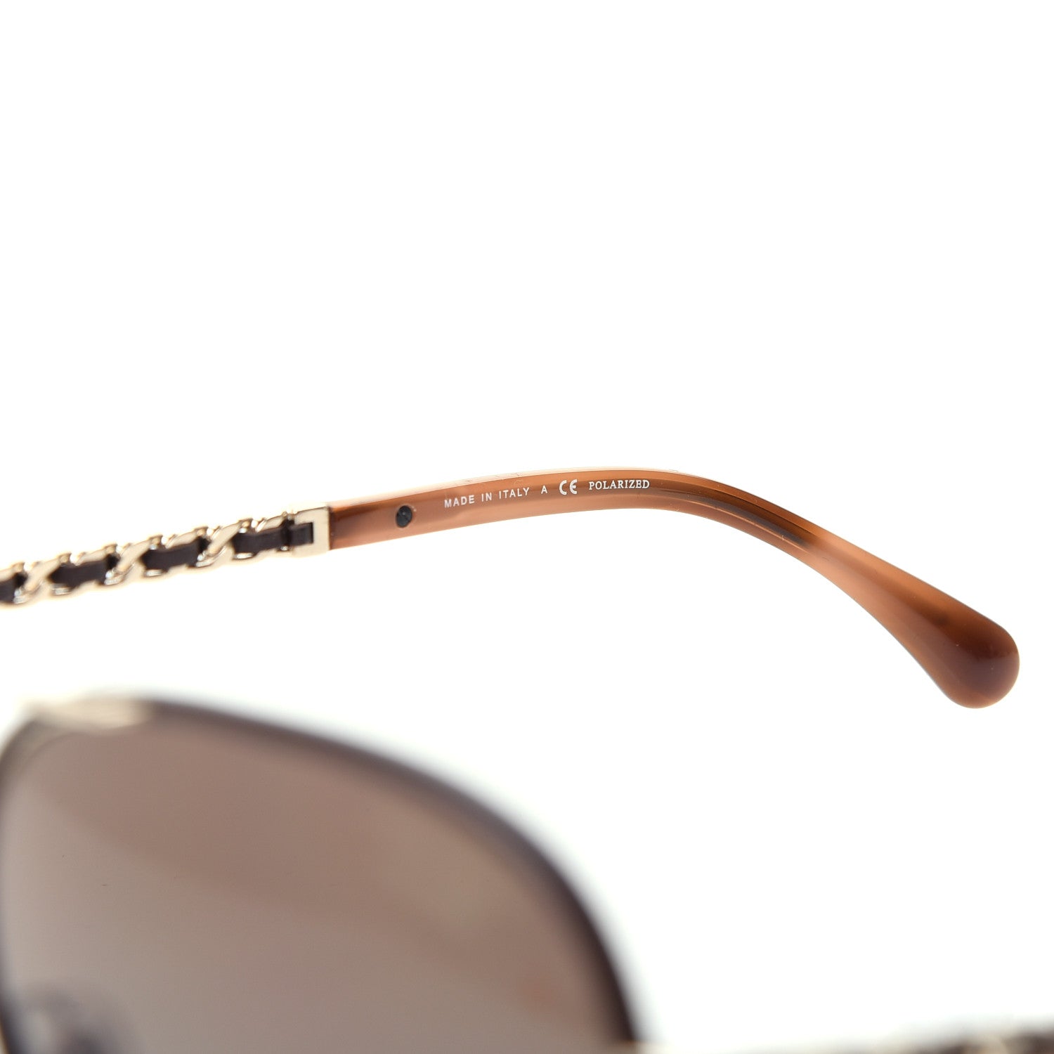 Chanel Metal Polarized Pilot Winter Sunglasses 4219-Q Brown 6 of 9