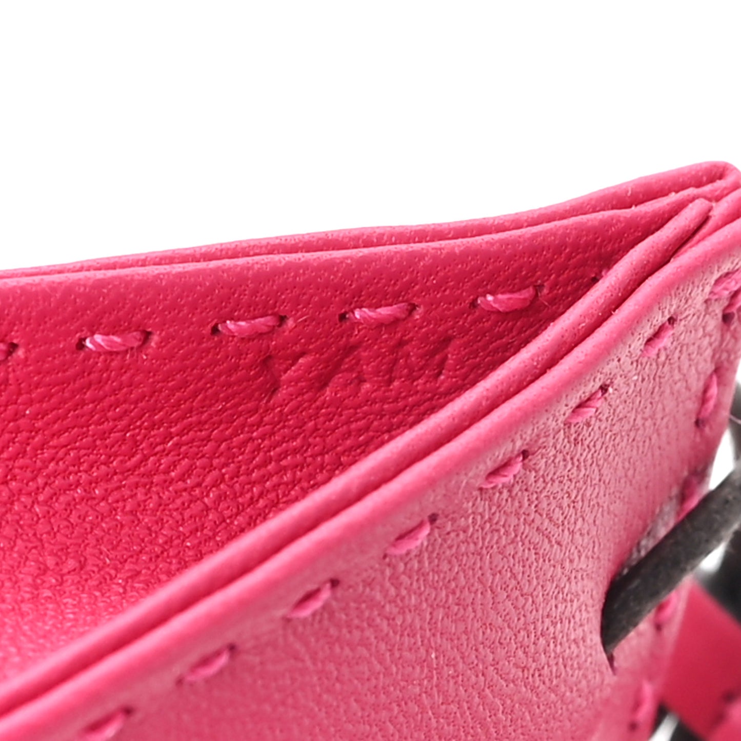 Milo Lambskin Swift Shopping Bag Charm Rose Mexico