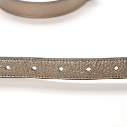 Gucci Metallic Calfskin Crystal Interlocking G Belt 110 44 Golden Beige 5 of 5
