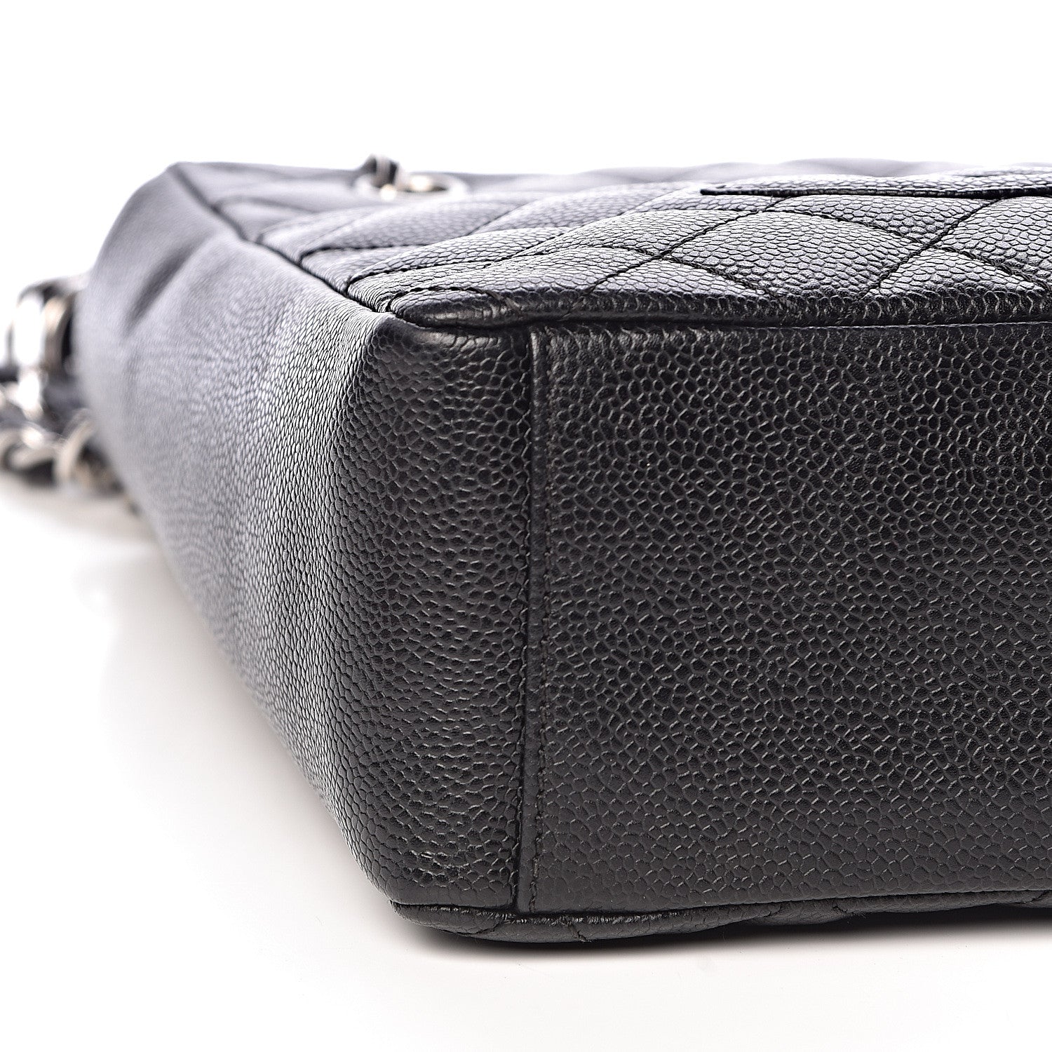 Chanel Caviar Quilted Petit Shopping Tote PST Black 5 of 10