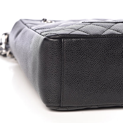Chanel Caviar Quilted Petit Shopping Tote PST Black 5 of 10
