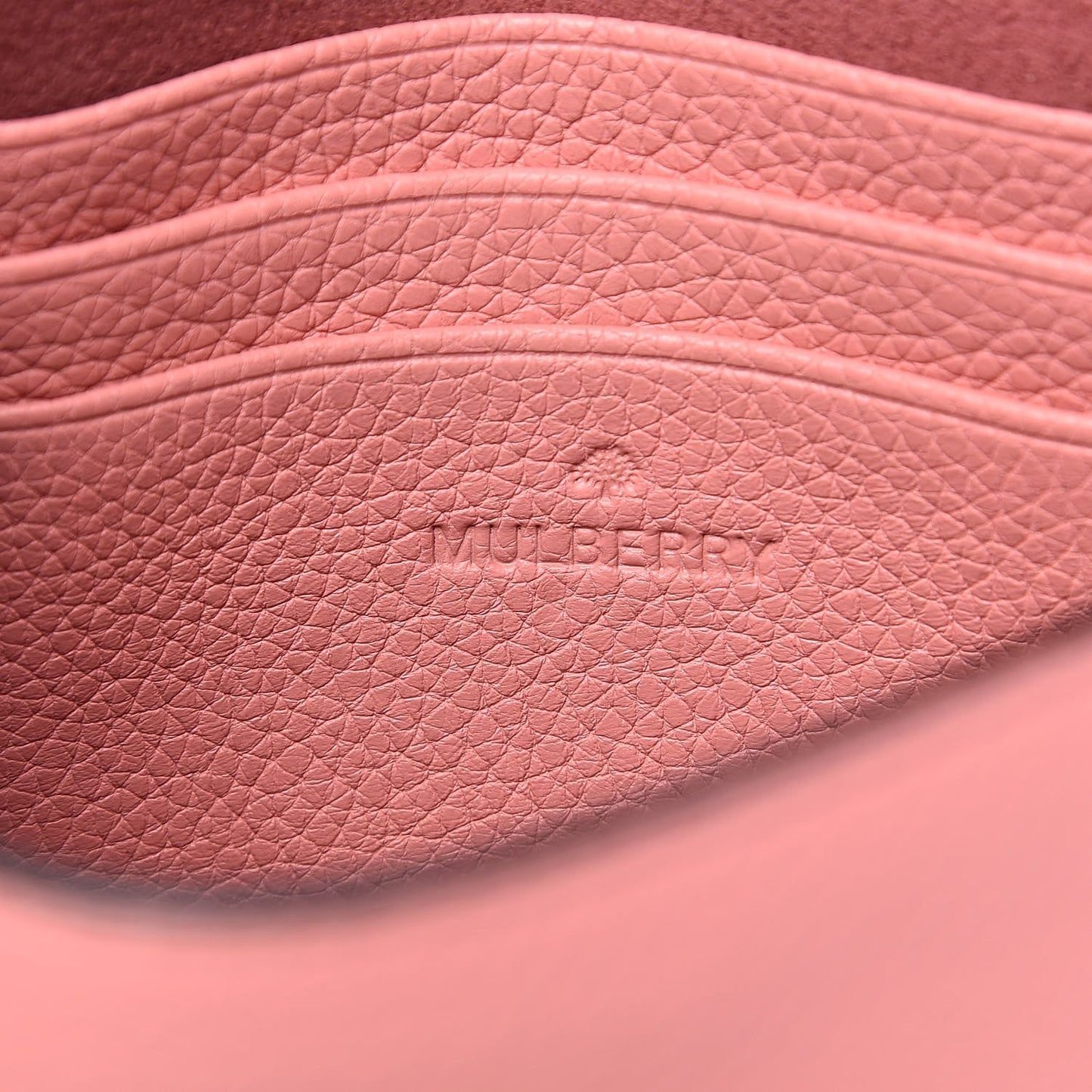 Small Classic Grain Calfskin Mini Lily Macaroon Pink
