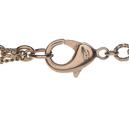 Chanel Graduated Pearl Crystal Twisted CC Long Necklace Gold 5 of 5