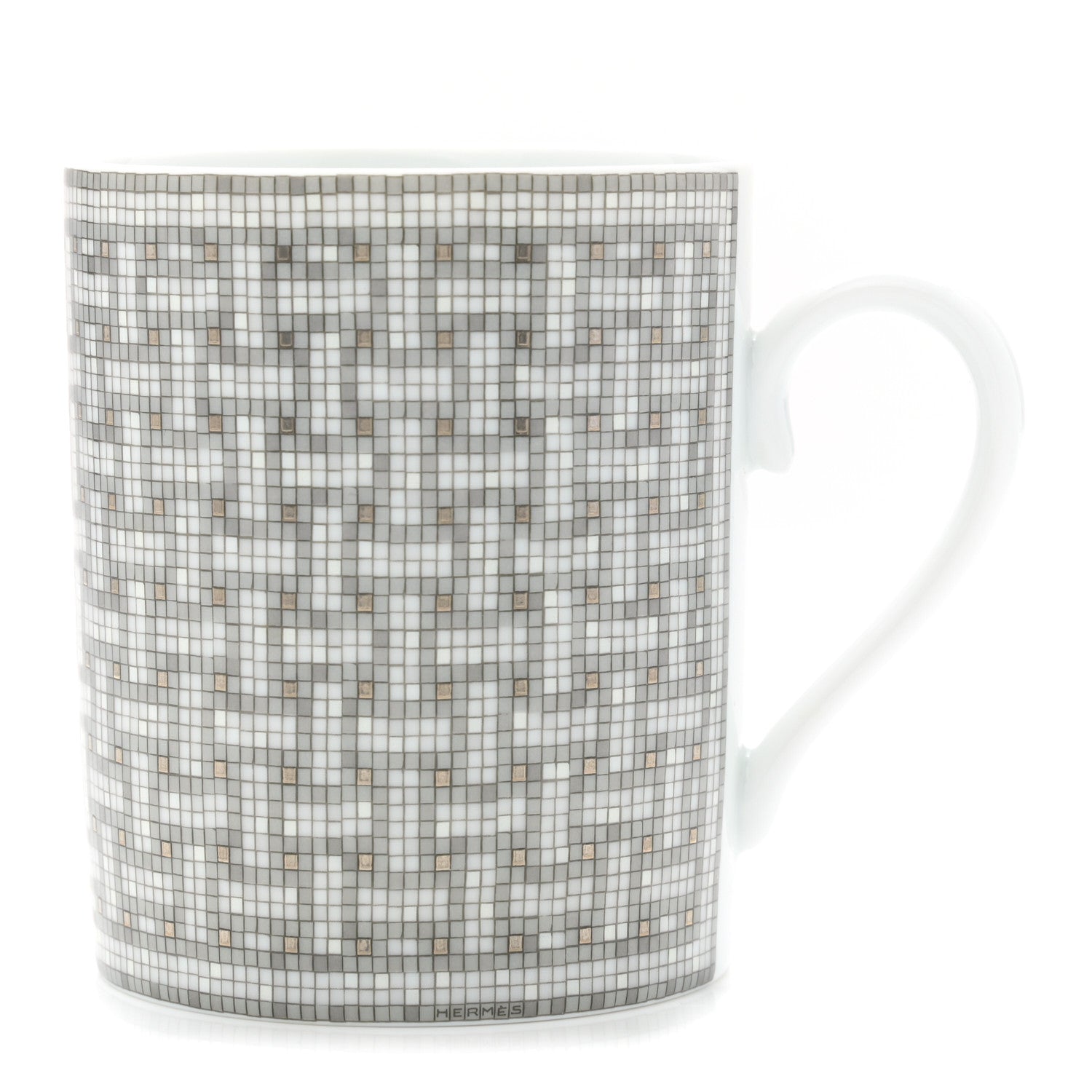 Hermes Porcelain Mosaique au 24 Mug Platinum 1 of 6