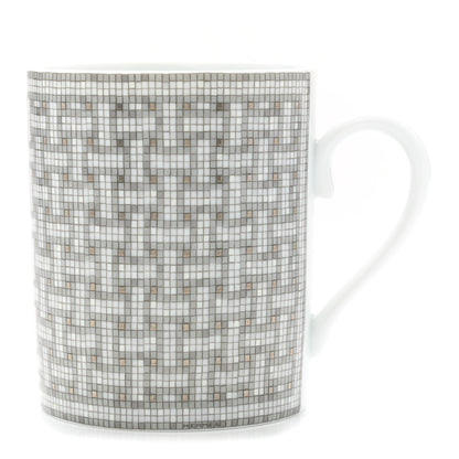 Hermes Porcelain Mosaique au 24 Mug Platinum 1 of 6