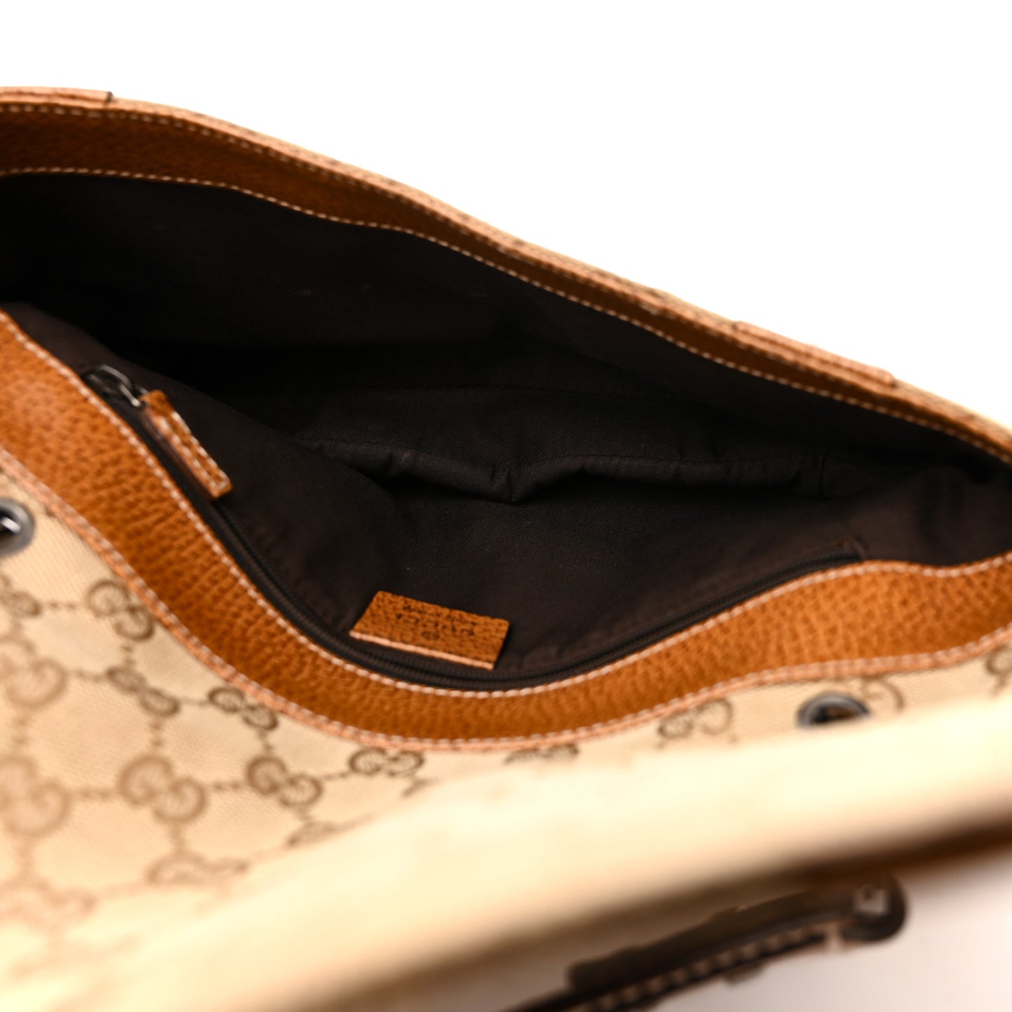 Monogram Satchel Bag Brown