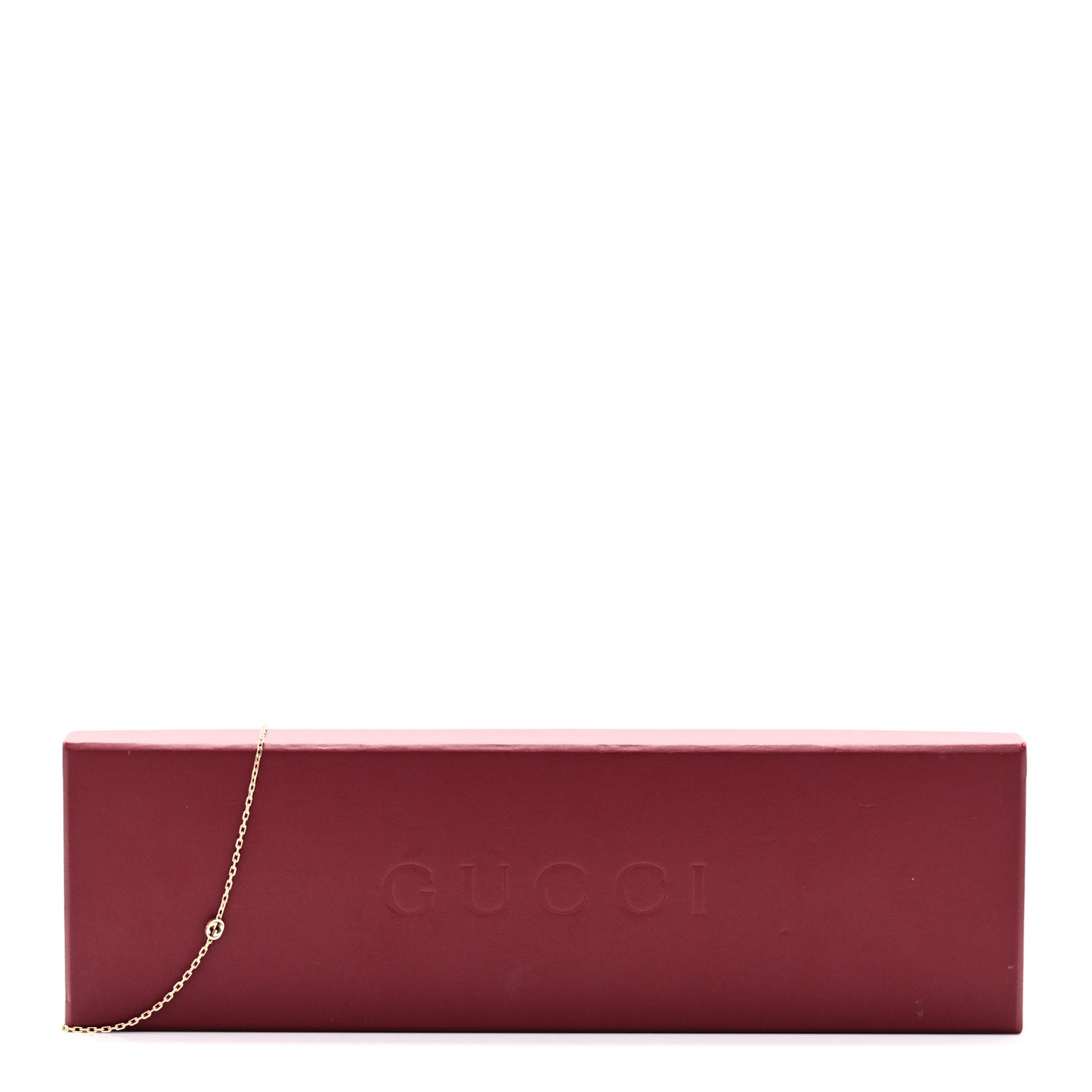 18K Yellow Gold Running GG Station Necklace