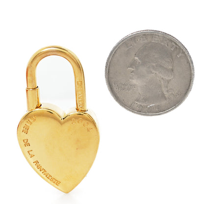 Hermes Annee De La Fantaisie Heart Cadena Lock Gold 2 of 5