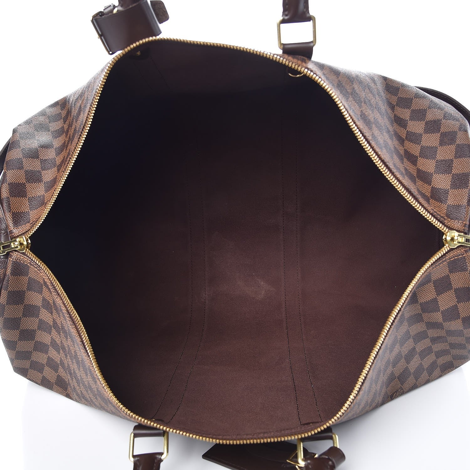 Louis Vuitton Damier Ebene Keepall Bandouliere 55 6 of 15
