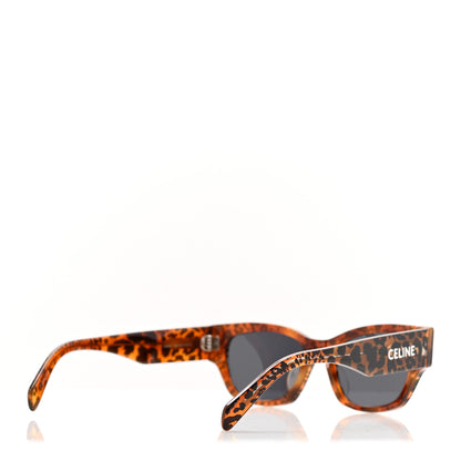 Celine Acetate Square Sunglasses CL40197U Leopard Havana 4 of 7