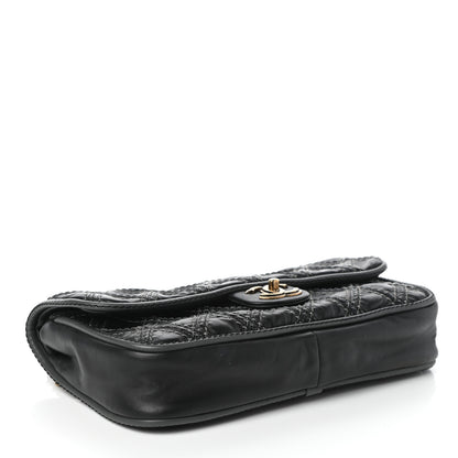 Chanel Calfskin Stitch Triptych Flap Black 4 of 10