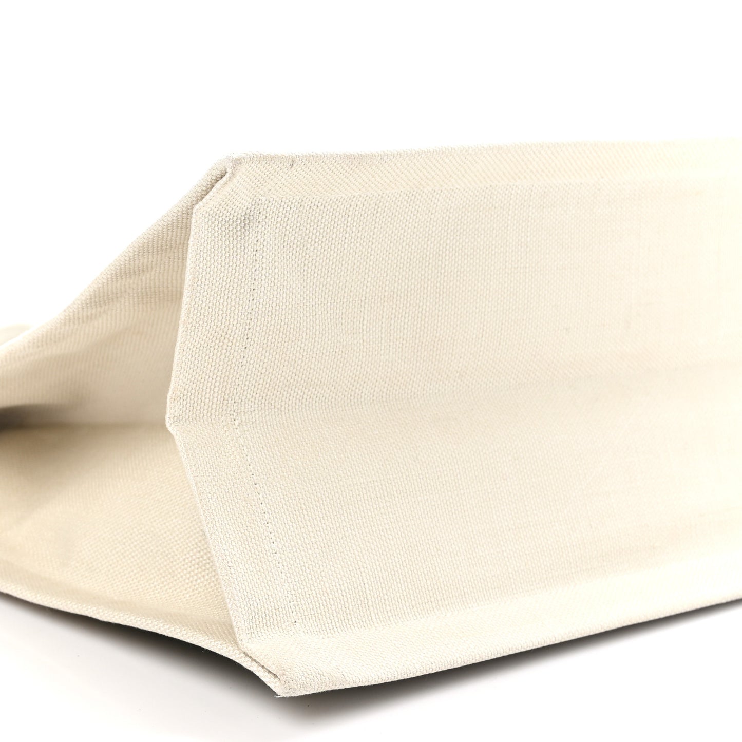 Linen Calfskin Small Rive Gauche Tote Military Green Blanc Vintage