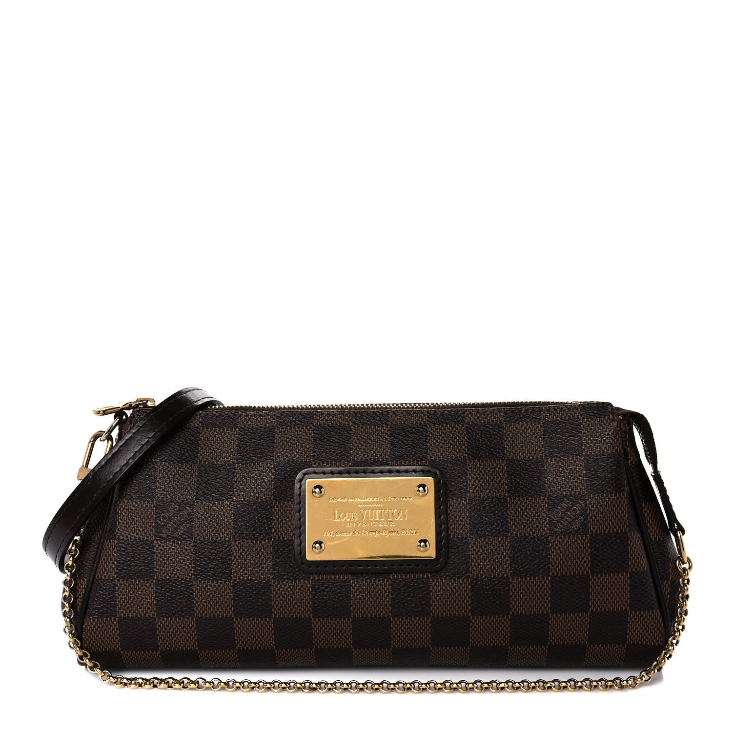 Louis Vuitton Damier Ebene Eva Clutch 1 of 20